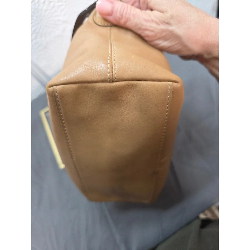 Vintage Coach Tan Leather Mini Hobo Baguette Bag Leatherware Est 1941 Y2K Pouch‎